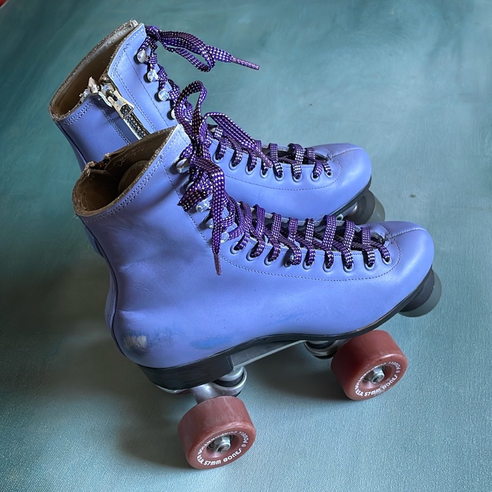 Vintage 70s Riedell 1729 Sure-Grip Century Roller Skates Debbie Reynolds
